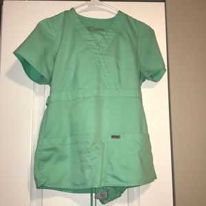 Pastel green grey’s Anatomy Scrub SET